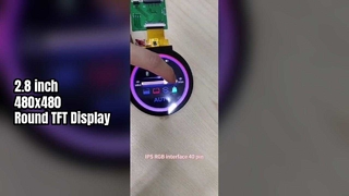 2.8 inch Circular TFT Display 480x480 RGB 40 Pin for Smart Home