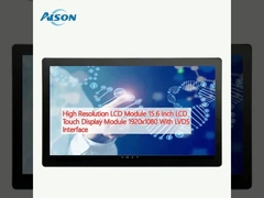 High Resolution LCD Module 15.6 Inch LCD Touch Display Module 1920x1080 With LVDS Interface