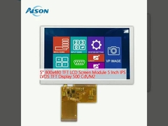 5'' 800x480 TFT LCD Screen Module 5 Inch IPS LVDS TFT Display 500 Cd/M2