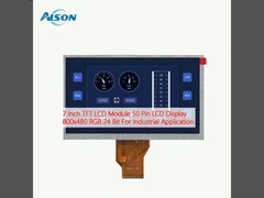 7 Inch TFT LCD Module 50 Pin LCD Display 800x480 RGB 24 Bit For Industrial Application
