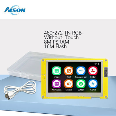 4.3 Inch ESP32-S3 TFT LCM Smart Touch Display 480x272 Development Board for IoT