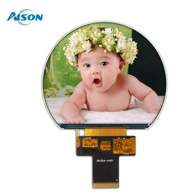 3.54 Inch 800x640 Round TFT Display SPI TFT Display 1000 Cd/M2 With 3SPI+18Bit RGB Interface