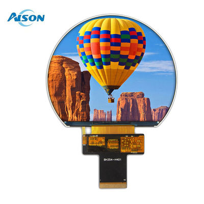 3.54 Inch 800x640 Round TFT Display SPI TFT Display 1000 Cd/M2 With 3SPI+18Bit RGB Interface