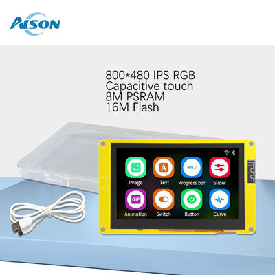 4.3" ESP32-S3 HMI LCM 8M PSRAM 16M Flash 800*480 Smart Display WiFi&BT ESP32 Smart LCD TFT Module