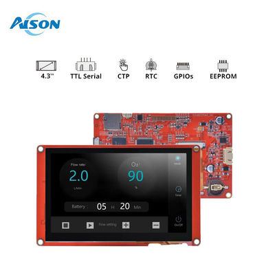 4.3 Inch Nextion Intelligent HMI Display 480x272 Touch Display Module 300 cd/m2