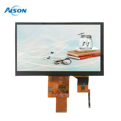 7 Inch LCD Display Module 400 Cd/M2 TFT LCD Touch Screen 800x480