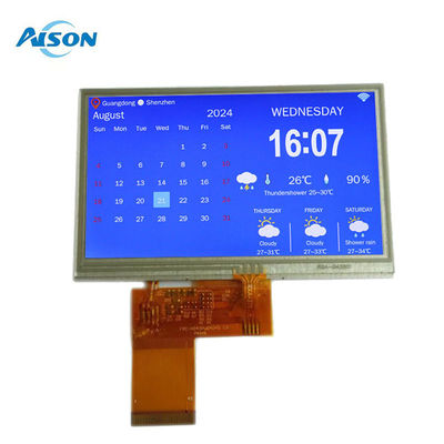 4.3 Inch TFT Resistive Touch Screen 350 cd/m2 Color TFT Screen 480X272 With RGB Interface