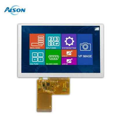 5 Inch IPS LCD Display Module 800x480 Industrial Display Module 40 Pin With RGB Interface