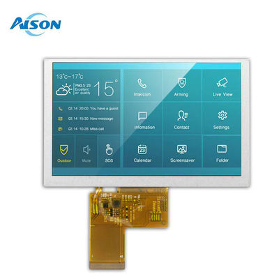 5 Inch IPS LCD Display Module 800x480 Industrial Display Module 40 Pin With RGB Interface