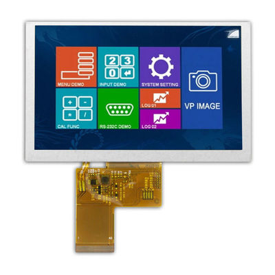 Customized 5 Inch High Brightness TFT Display, Sunlight Readable Displays TFT 2500cd/m2