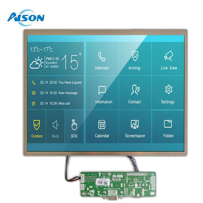 12.1 Inch LVDS TFT Display 1024x768 Resolution 650cd/M2 Industrial TFT Display
