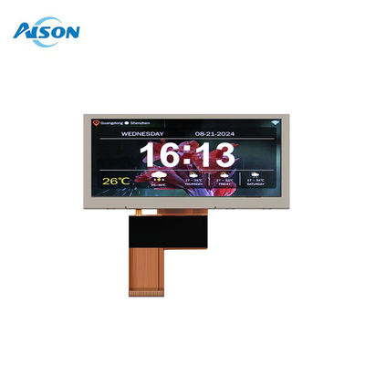 3.9 inch 480x128 Landscape Bar Type LCD Display 500 Cd/M2 Stretched Bar LCD Monitor Customized