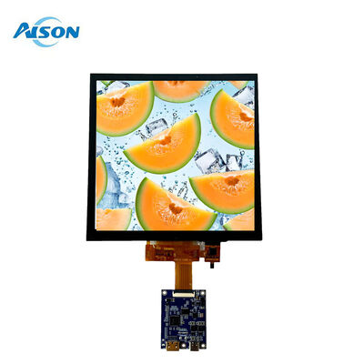7.6 Inch 800*800 Square TFT LCD Display Screen With Capacitive Touch Screen for Raspberry Pi 5